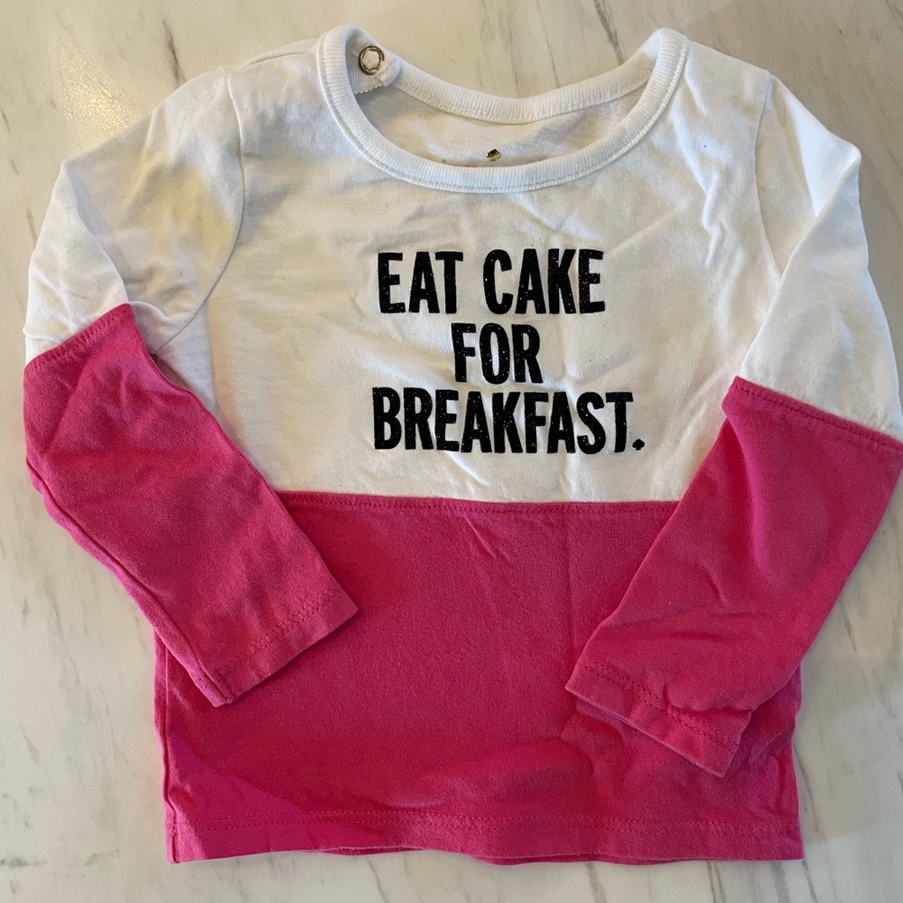 Kate Spade little girls shirt, 12mo